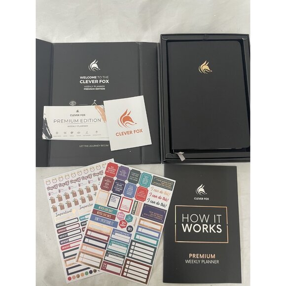 Clever Fox Planner Premium Edition Undated Luxurious Weekly Planner Stickers - Picture 1 of 8